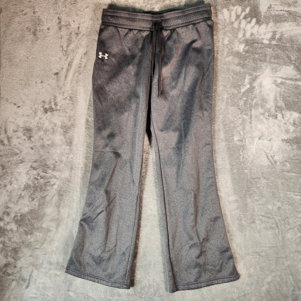 Under Armour Sweatpants Mens Medium Gray Excellent Semi-Fitted Fleece 1221635